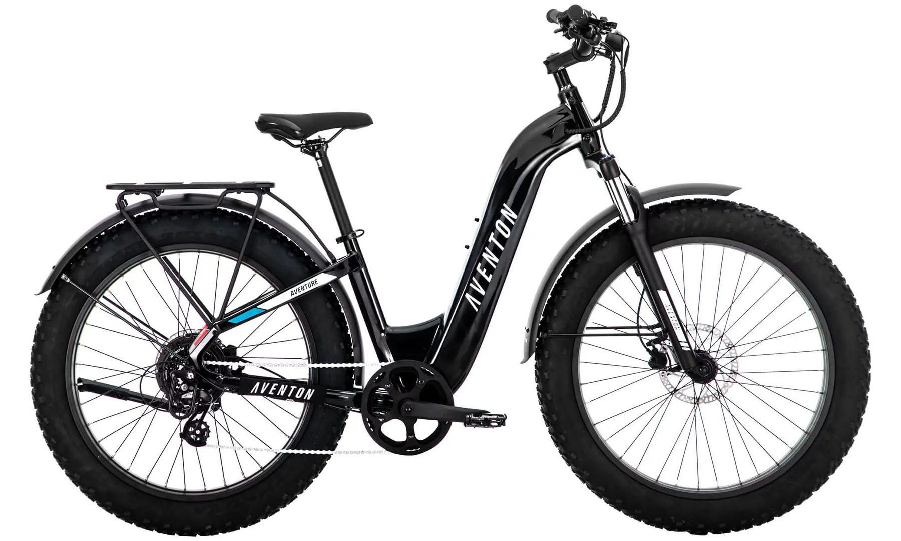 Фотография Электровелосипед Aventon Aventure.2 ST 750 26" рама M 2024 Midnight Black